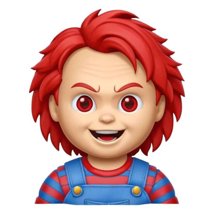 Un emojin de chuky sticker