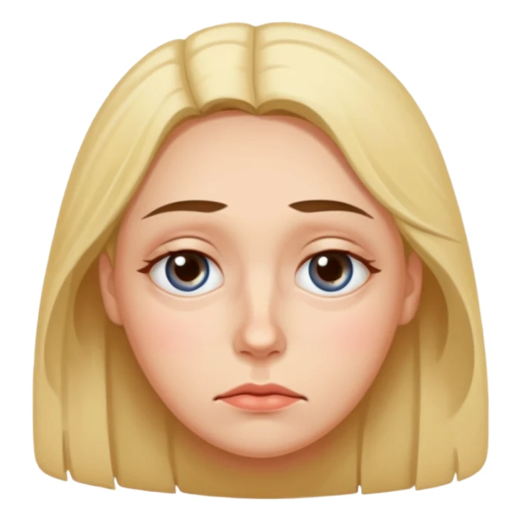 tired and exhausted with undereye bags sticker