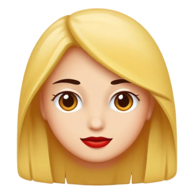 kadın kırmızı küpeli sarışın sticker