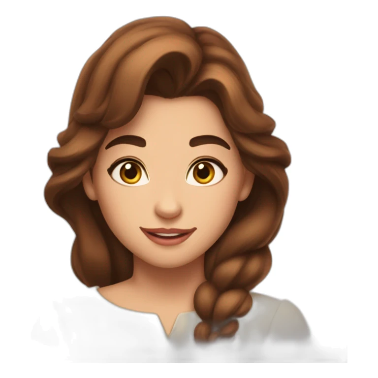 beast from beauty and the beast brown haired sticker