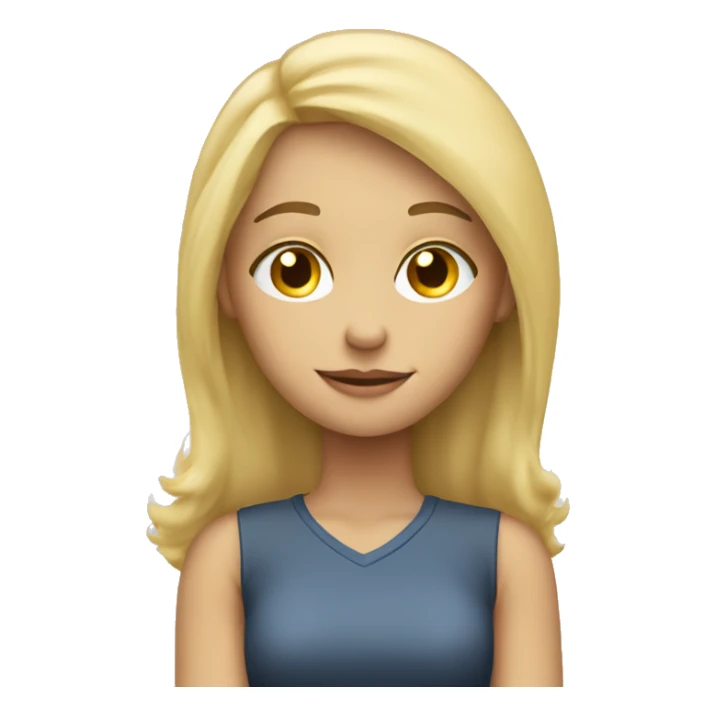 Blonde girl dreaming about giving her dad a credit card sticker