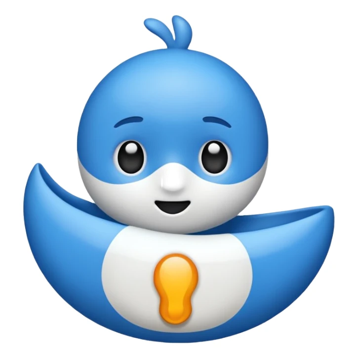 Verificación azul con un chulito blanco sticker