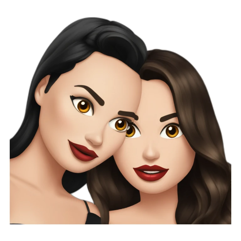 Margot robbie and megan fox brunette sticker
