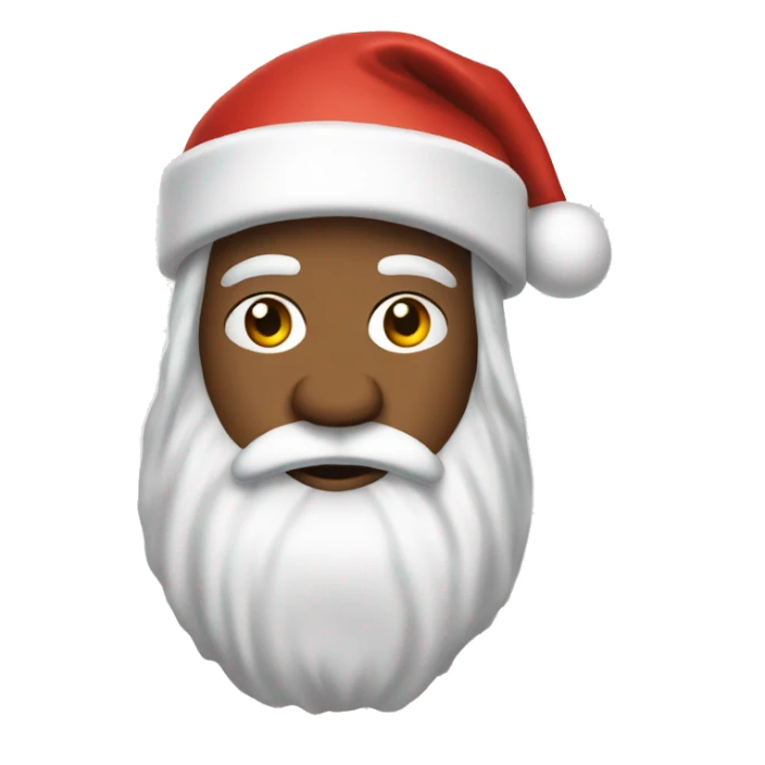 White Santa clause wearing a Pittsburgh Steelers hat sticker