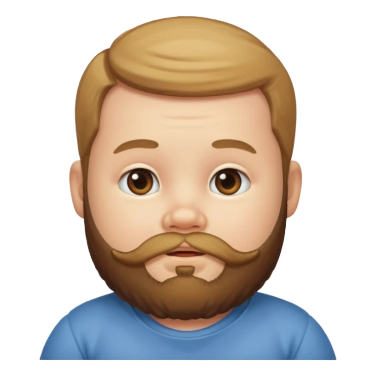 bearded baby sticker