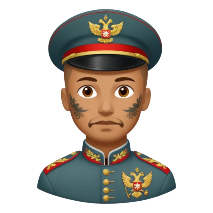 tatooed soldier, Russia ancient sticker