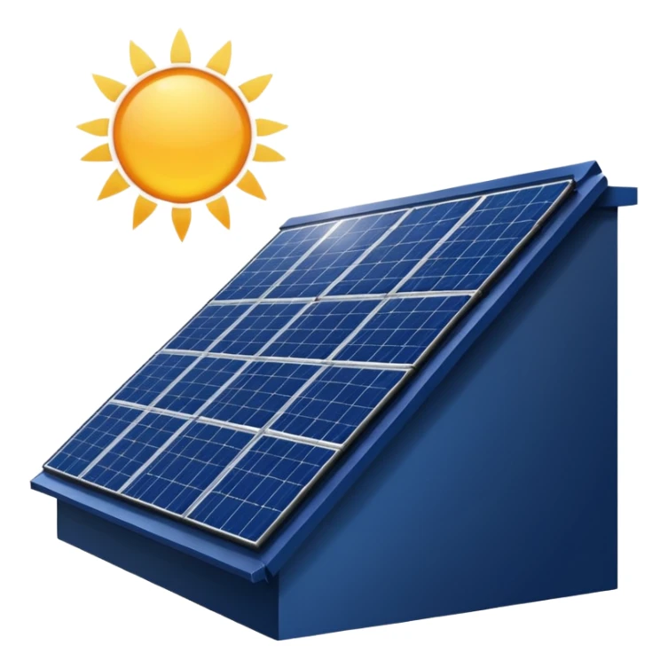 solar panel on roof emoji sticker