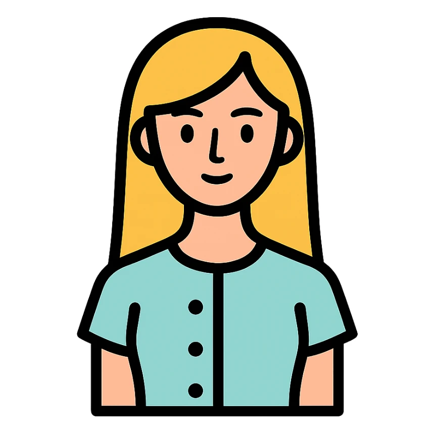 A beautiful, thin girl in a medical gown sticker