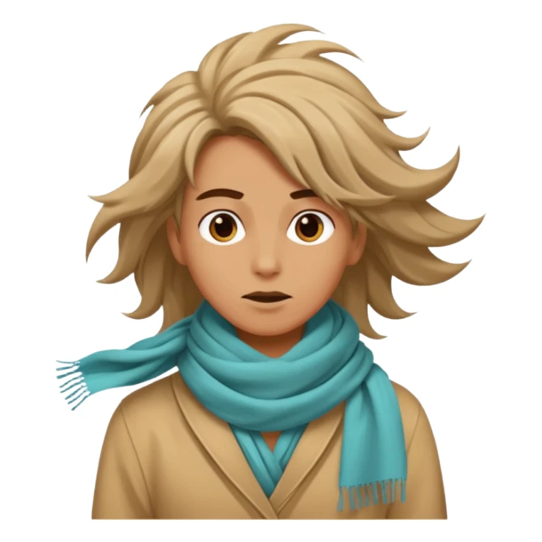 person living in desert just face, hair showing, eccentric  sticker