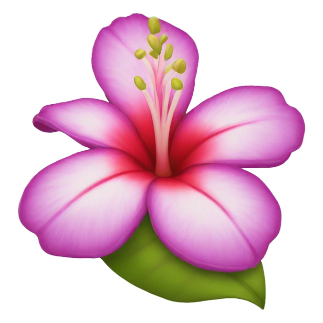 Hawaiian flower sticker