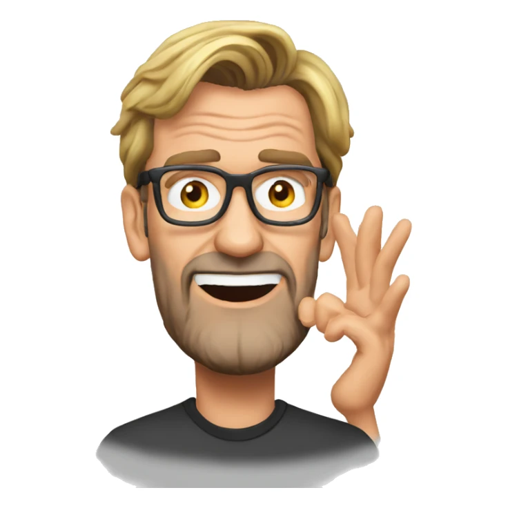 Jurgen Klopp dizzy emoji sticker