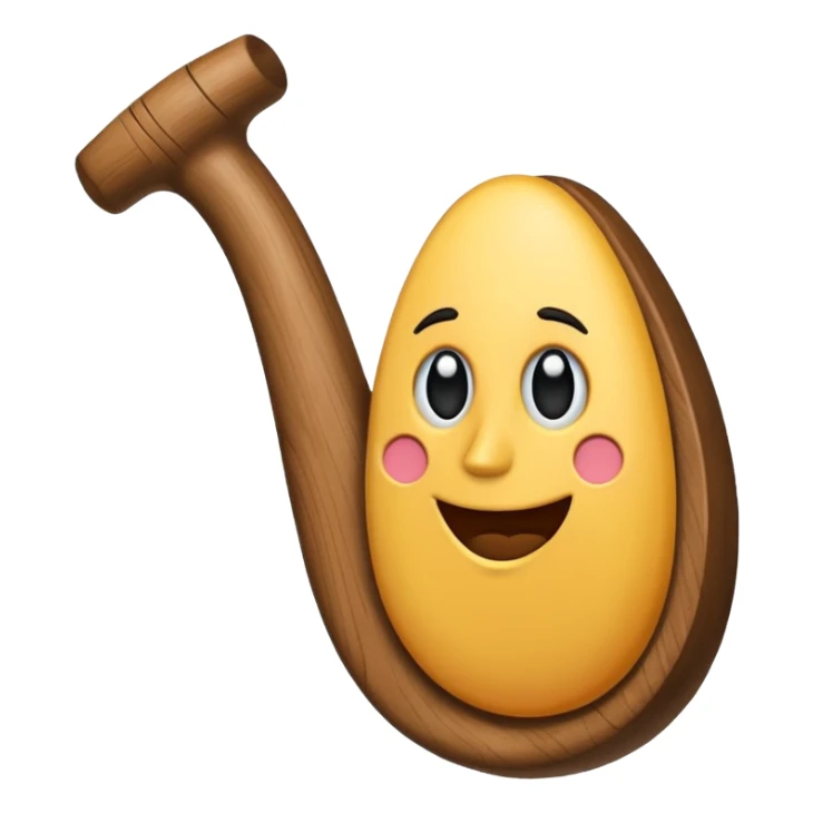 Una pipa con cara y con el pulgar hacia arriba sticker