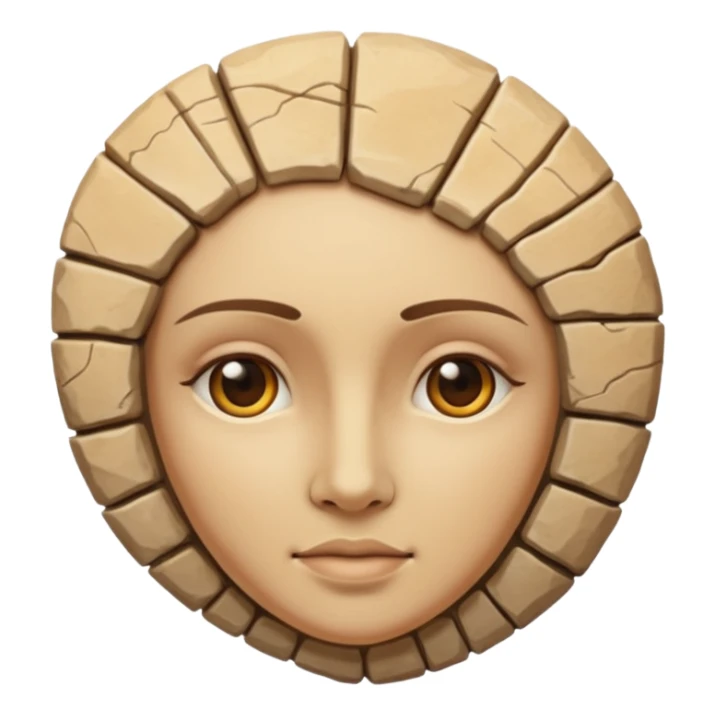 Fossil of a woman sticker