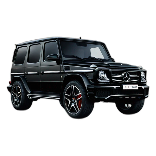 black-mercedes-benz-G-Class-Dubai sticker