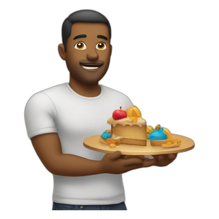 Homme en train de faire la fête sticker