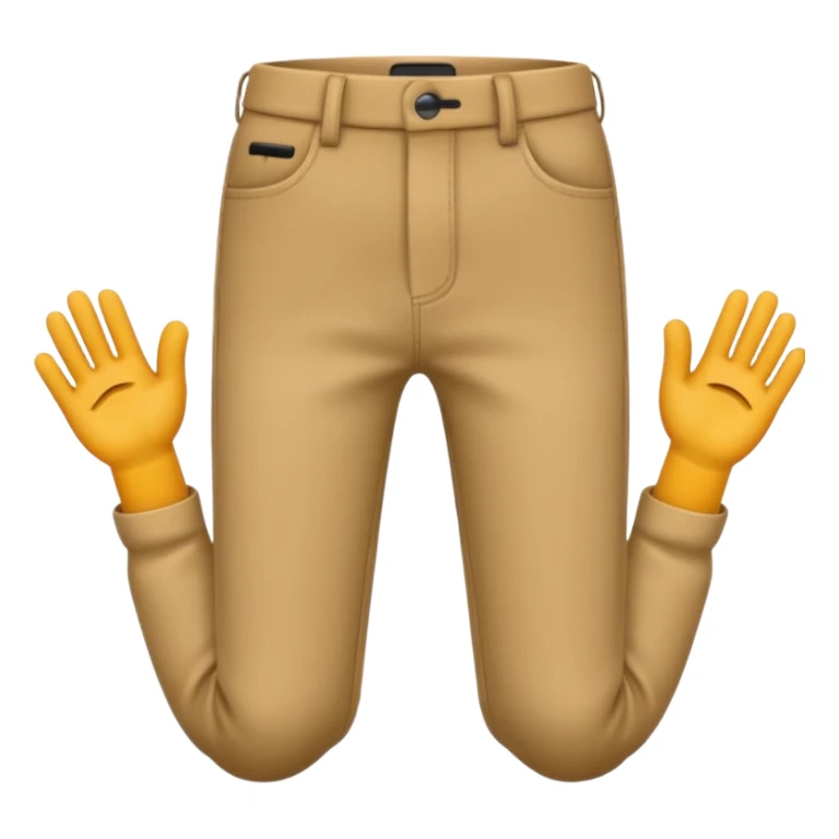 emoji with hands and eyes digging in pants sticker