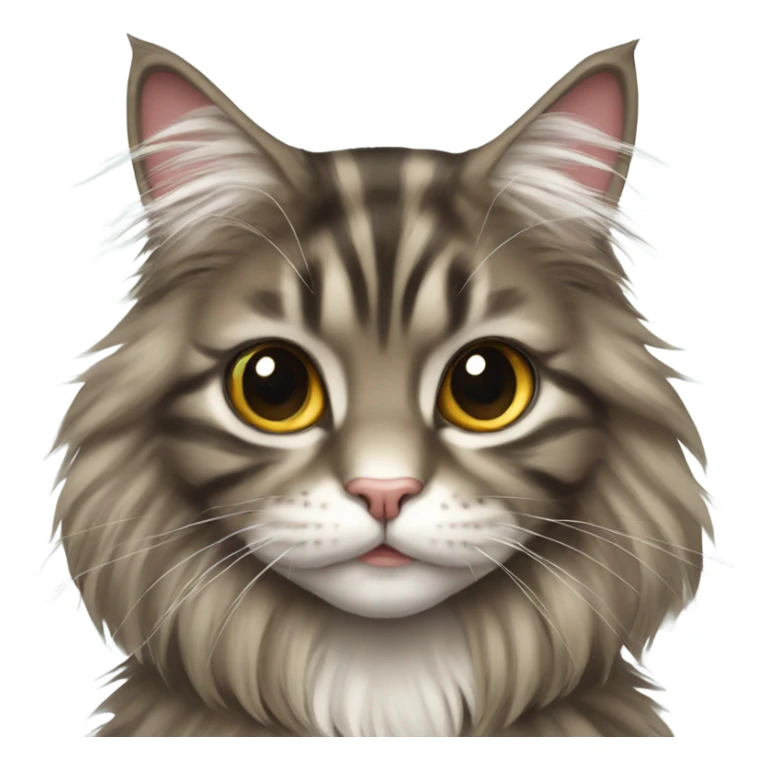 Maine Coon girl with bow sticker