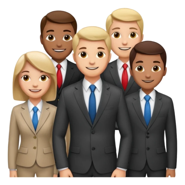 30 different emoji faces of sales workers sticker