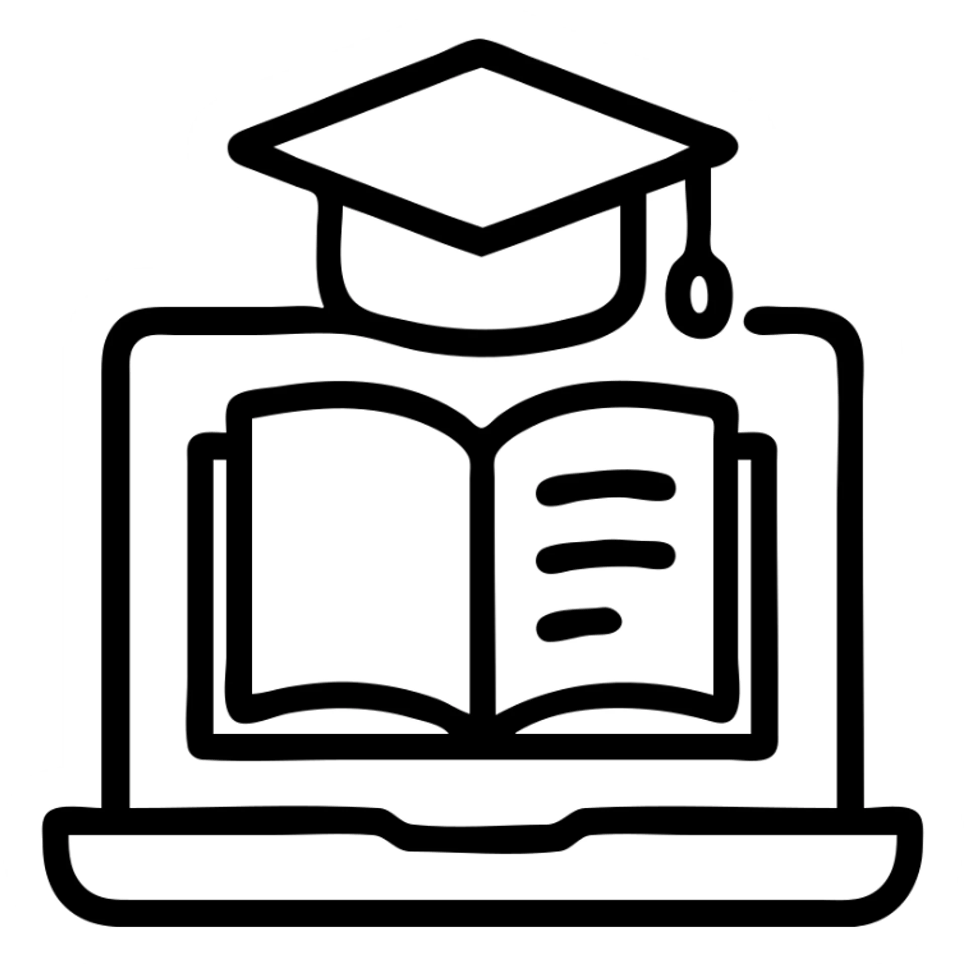 Icon school online education  sticker