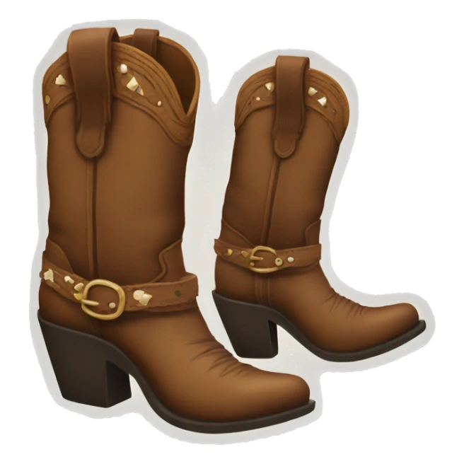 Cowgirl boot sticker
