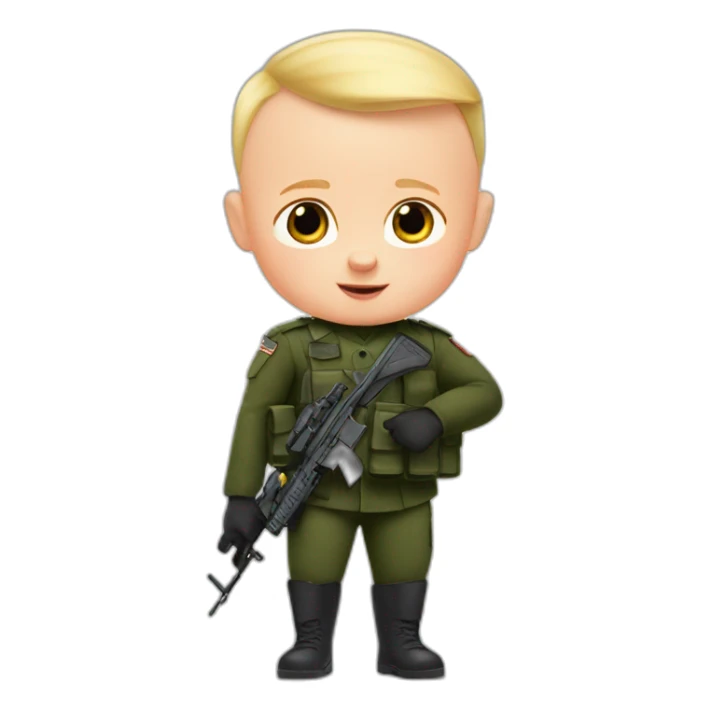 The Boss Baby soldier sticker