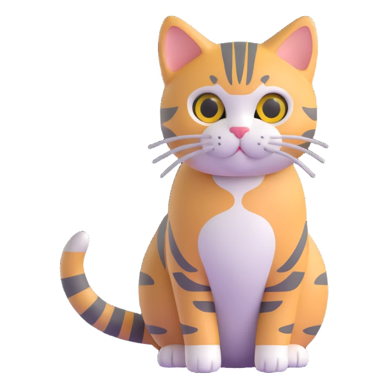 American Shorthair tabby cat sticker