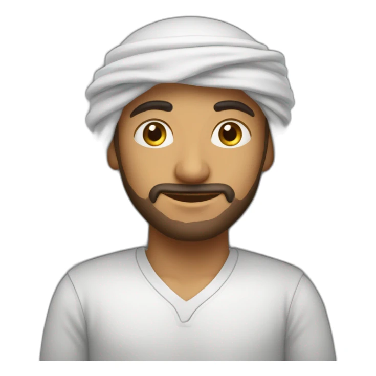 Petit arabe avec une calvitie qui fait du foot  sticker