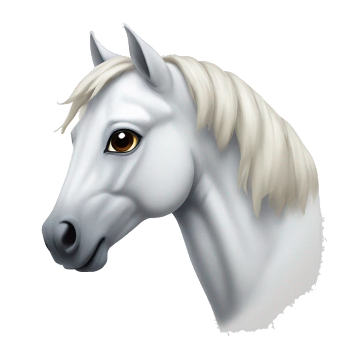 White horse sticker