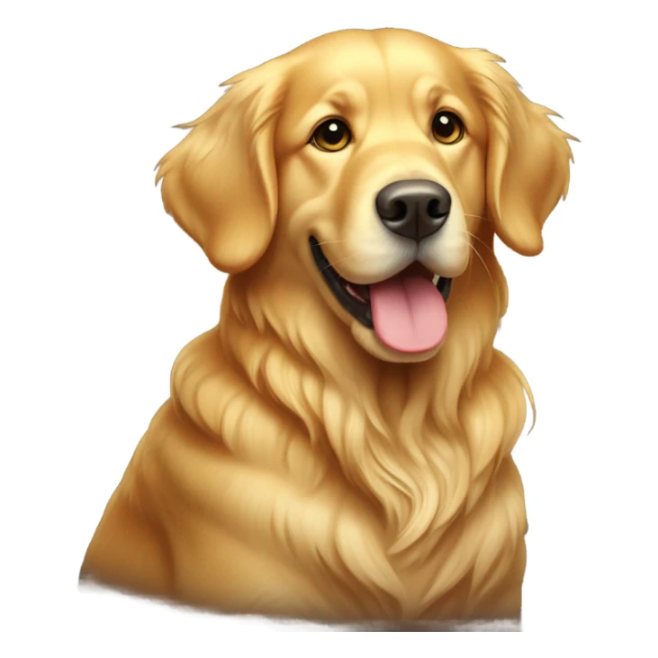 Golden retriever in Manhattan  sticker