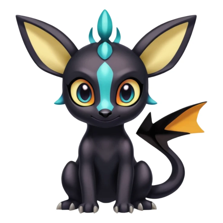 Meloetta-Umbreon-Spyro-Toothless-Stitch-Pokémon-Fakémon-creature-hybrid sticker