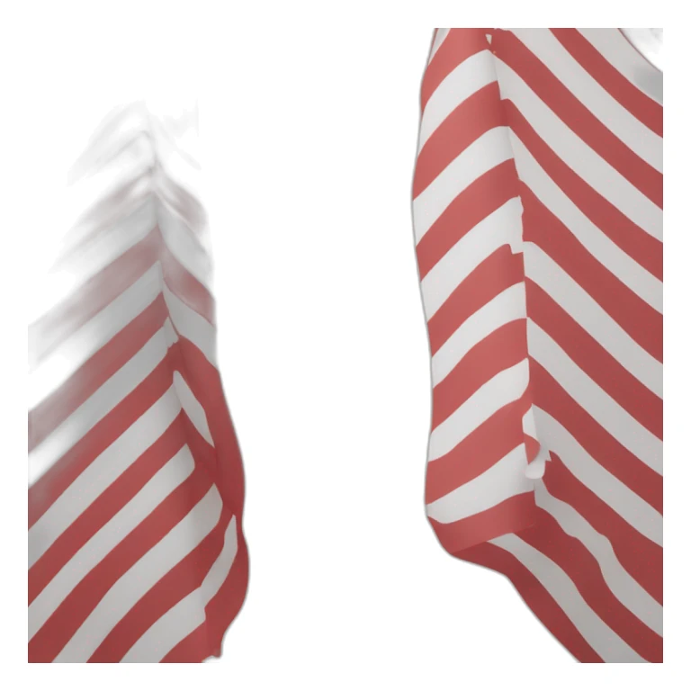 flag which is half white on the top and half red on the bottom sticker