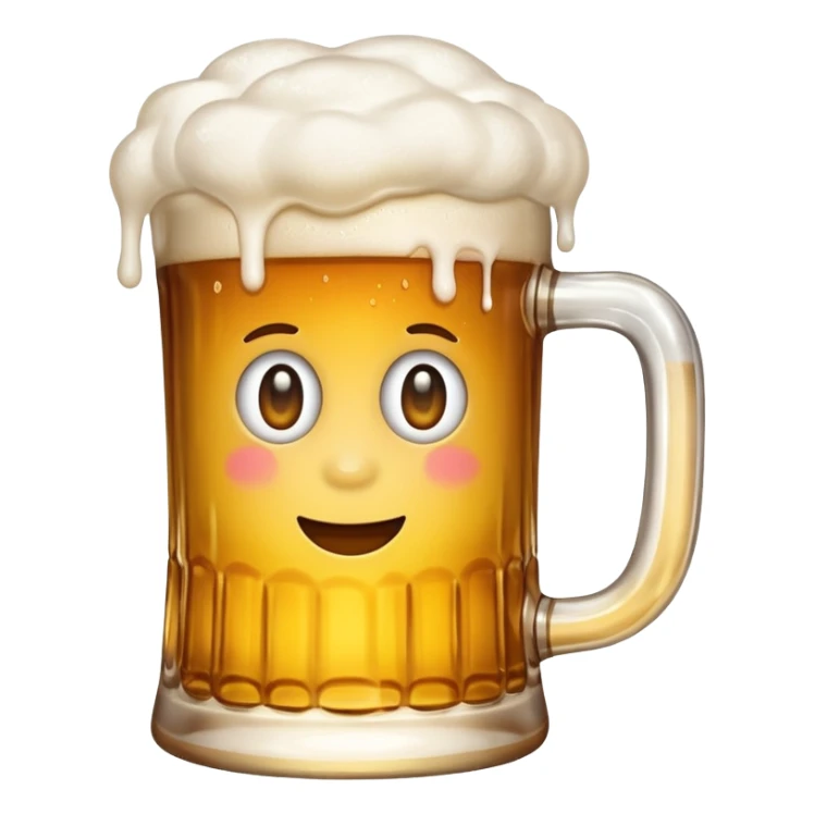 Créame un emojic relacionado con estos 👍🏼🍺 sticker