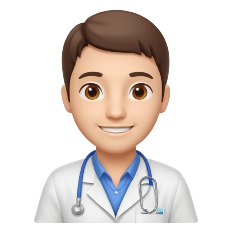 pharmacist portrait, head and shoulders only, wearing a pharmacy apron, casual outfit, friendly smile, retail pharmacy vibe, 3D cartoon, mobile game icon style, clean background, no text, no watermark sticker