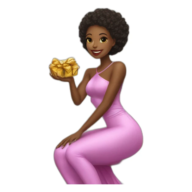 sugar baby with luxurius gifts in her luxurious apartment sticker