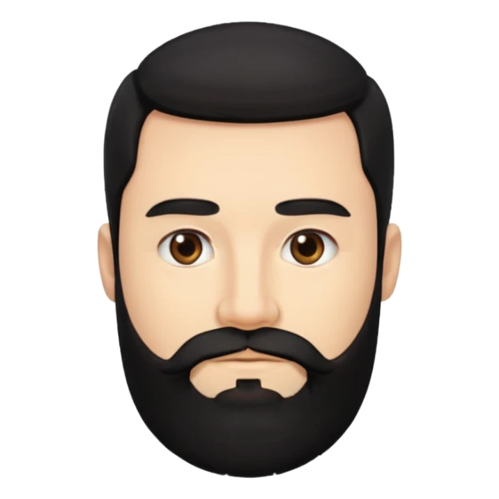 35 yaş sakallı siyah saç beyaz ten erkek sticker