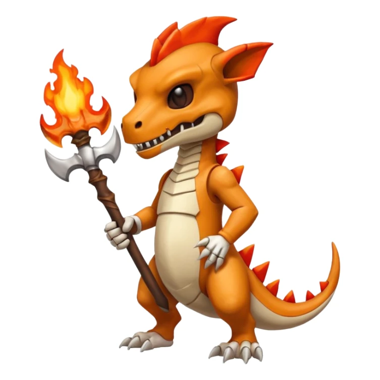 Marowak-Cubone-Charmeleon-fusion (full body) sticker