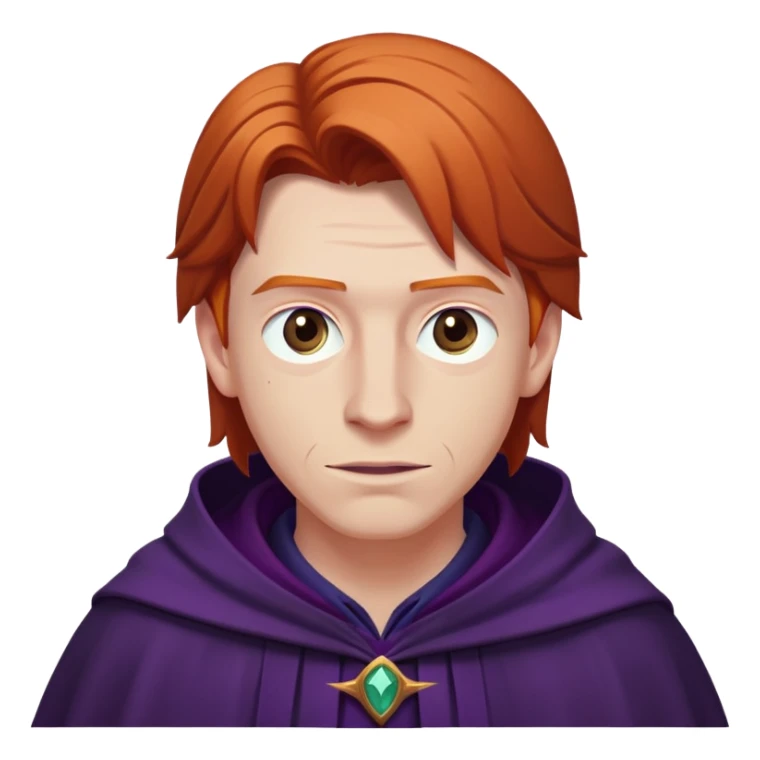 bill weasley in harry potter, wear dark purple cloak sticker