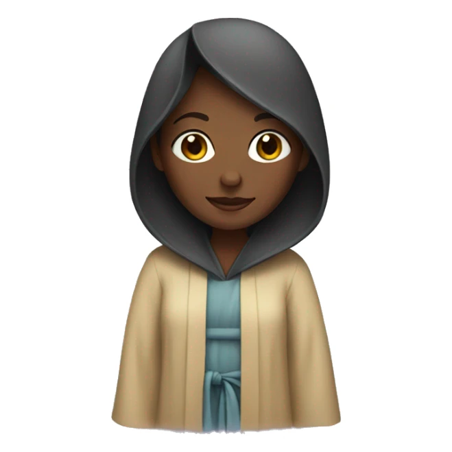 Girl with a robe  sticker