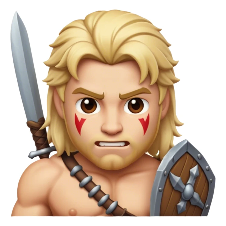 CLASH OF CLANS blonde barbarian emoji sticker