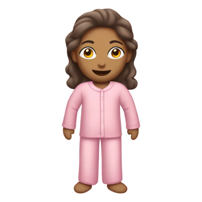 pink person in pink pajamas sticker