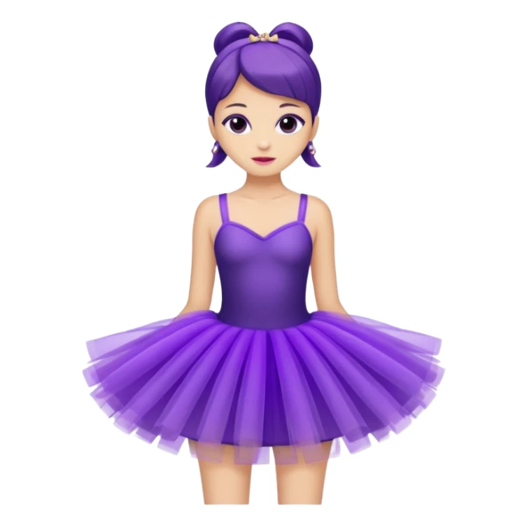 purple tutu dress fashion sticker