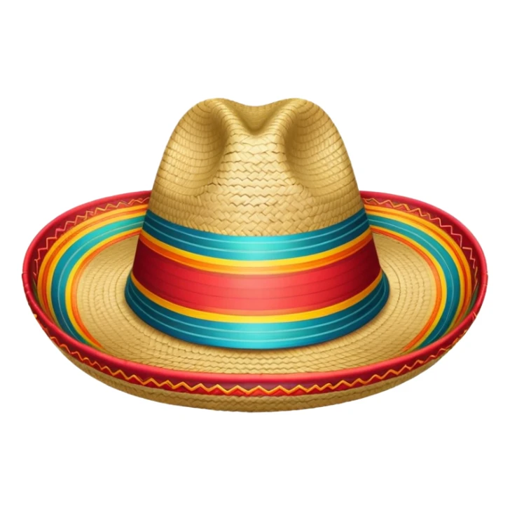colorful traditional Mexican sombrero hat sticker