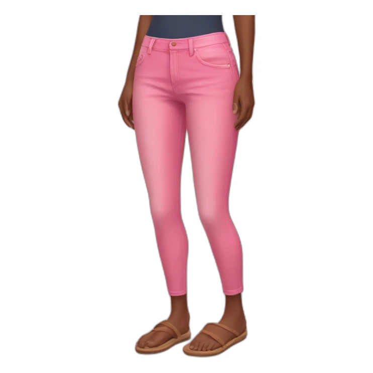Pink jeans legs sticker