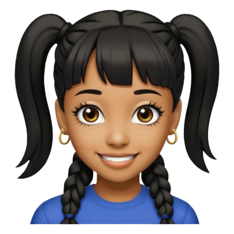 Lisa Left Eye Lopes with black  ponytail hair sticker