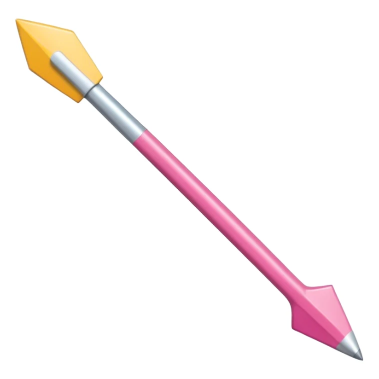 fleche directionelle blache sur fond de couleur rose   sticker