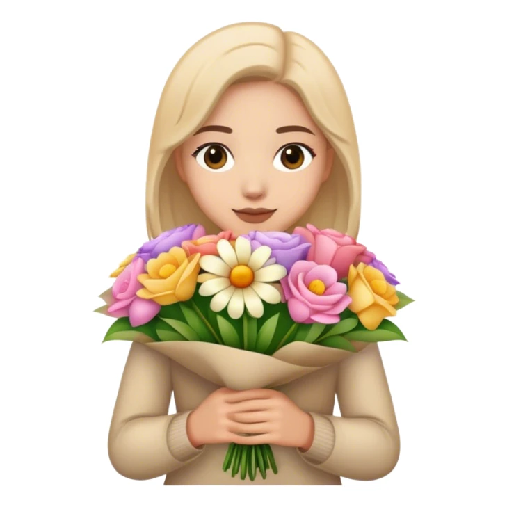 spam meat pretty flower bouquet  sticker