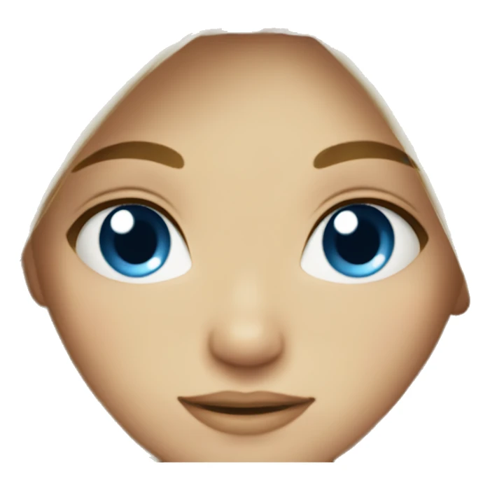 blonde hair blue eyed girl cozy sticker