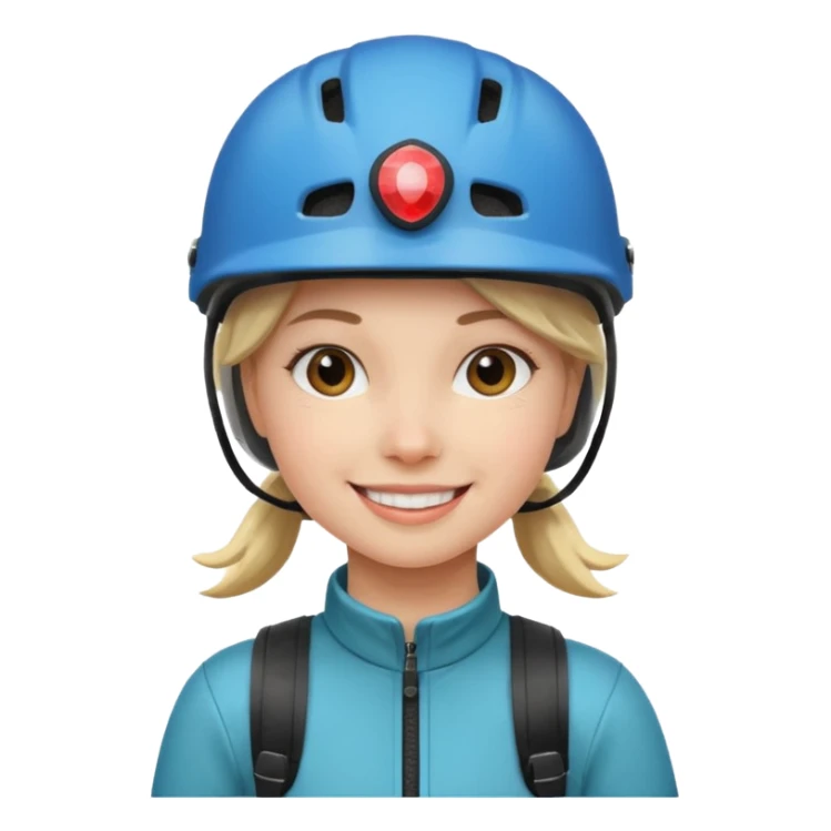 girl with bike helmet sticker