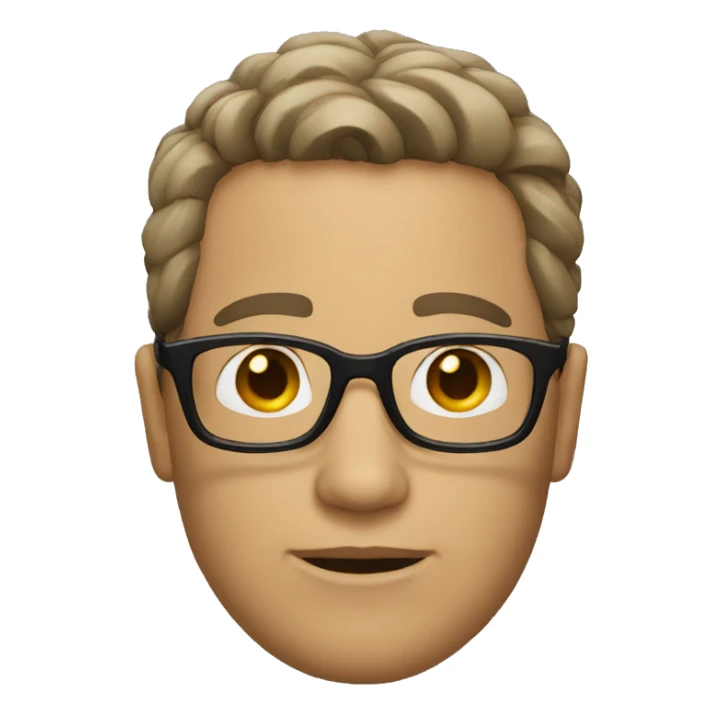 men with glases sticker