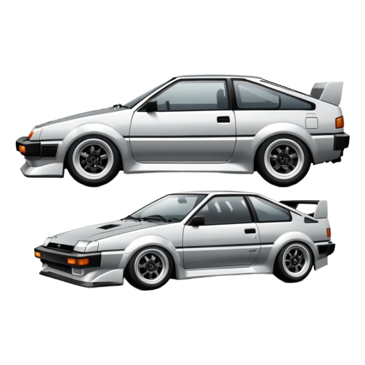 Toyota AE86 sports car sticker